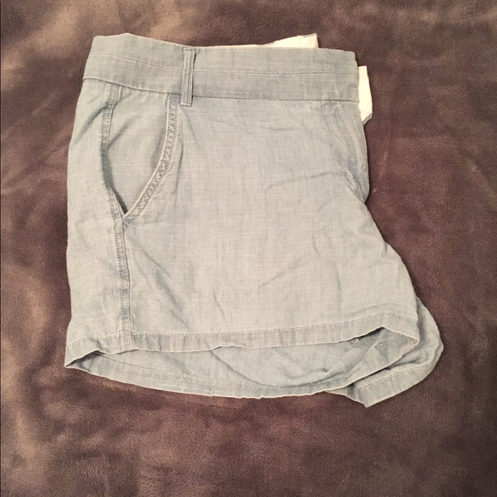 Chambray jcrew shorts